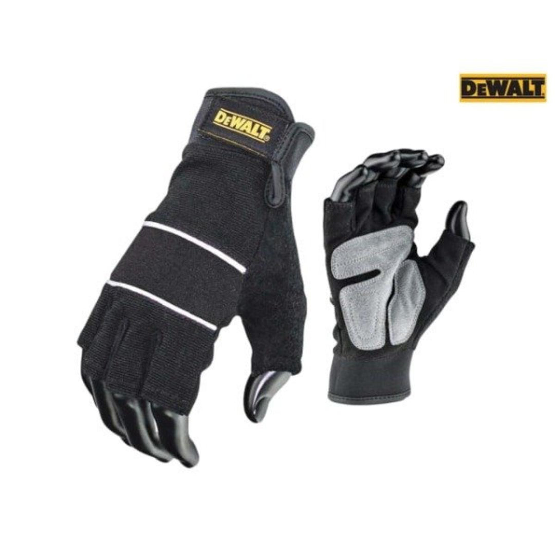 Dewalt DPG213 Fingerless Performance Gloves Orange/Grey/Black