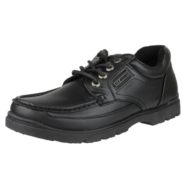 Miscellaneous Other US Brass Stubby 2 Boys Back to School Lace Up Shoe Black