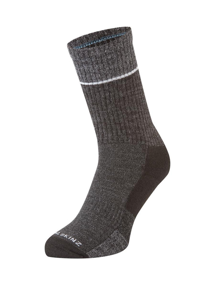 Sealskinz Thurton Solo QuickDry Mid Length Sock Black/Grey Unisex SOCK