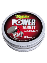 Napier .177 Power Target Pellets with lube (500pk)