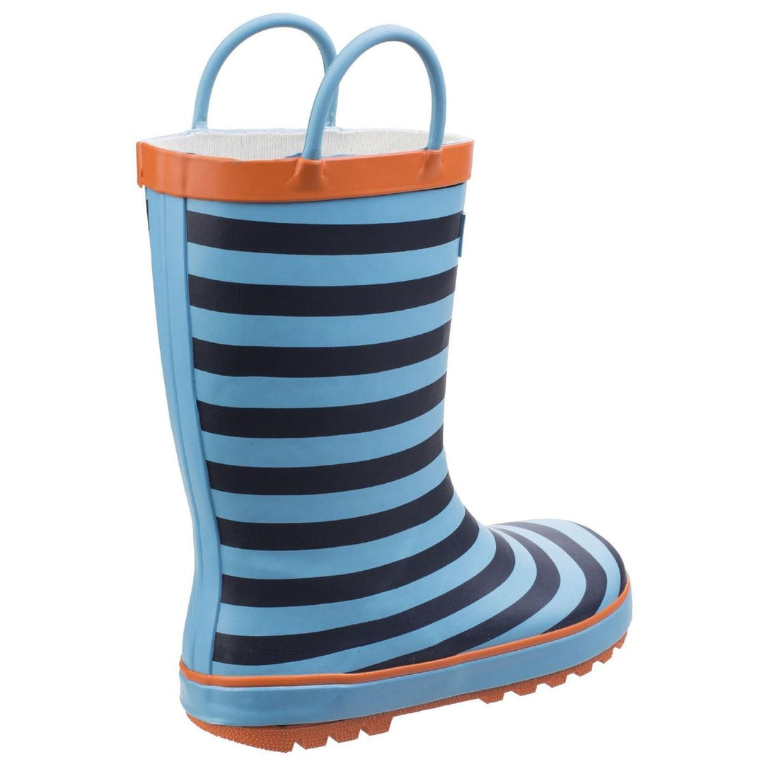 Cotswold Captain Stripy Wellies Blue
