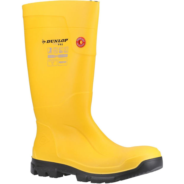 Dunlop Purofort FieldPRO Full Safety Wellington Yellow/Black