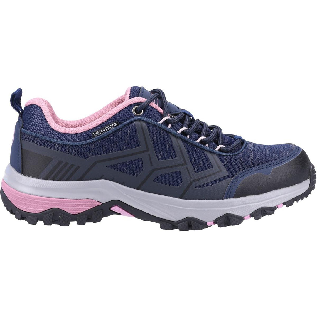 Cotswold Wychwood Low WP Walking Shoe Navy/Pink – view 4
