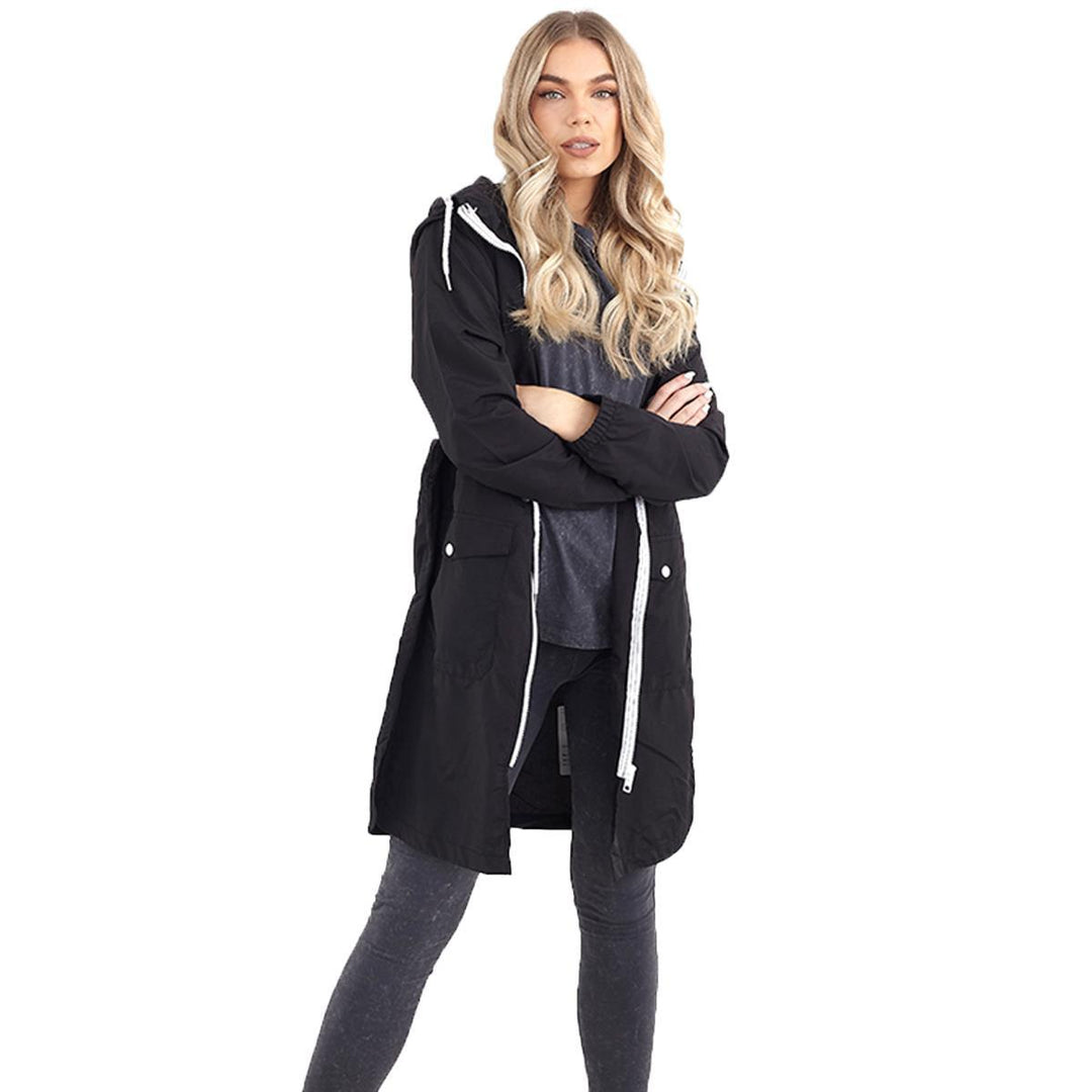 Brave Soul Ladies Brave Soul Devan Hooded Mac