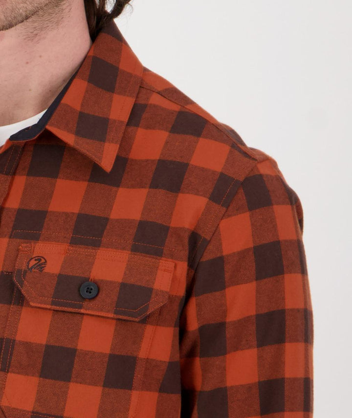 Swanndri Taranaki Tailor Shirt Rust/Brown