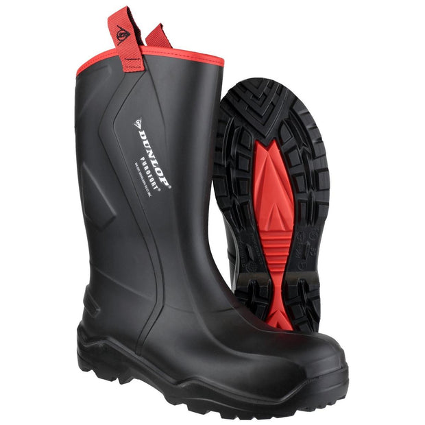 Dunlop Purofort+ Rugged Full Safety Wellingtons Black