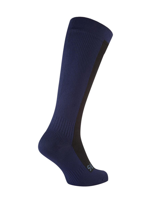 Sealskinz Worstead Waterproof Cold Weather Knee Length Sock Black/Navy Blue Unisex SOCK