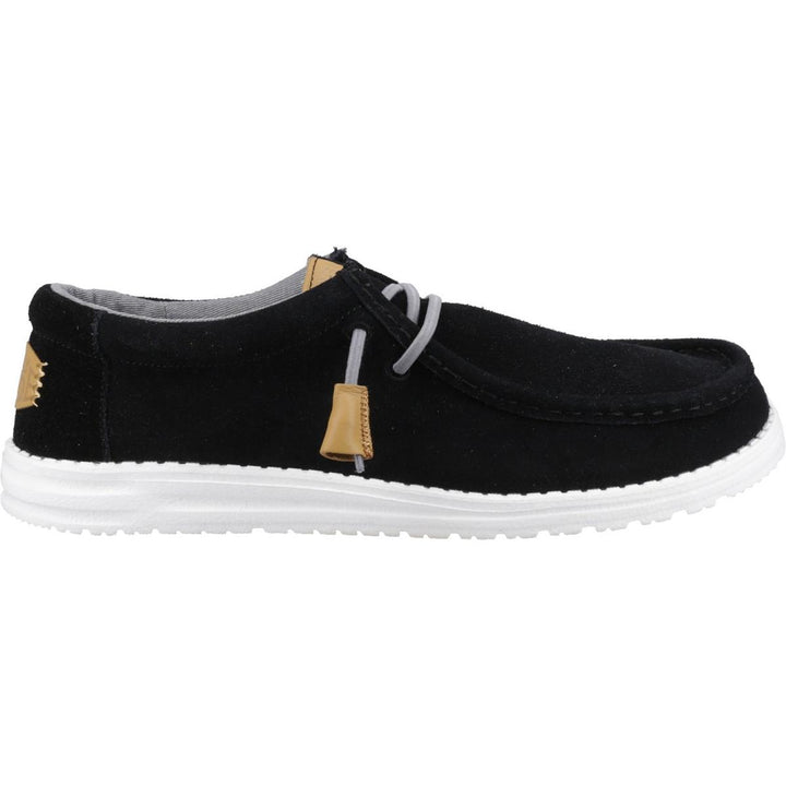 HEYDUDE Wally Craft Suede Shoe Black