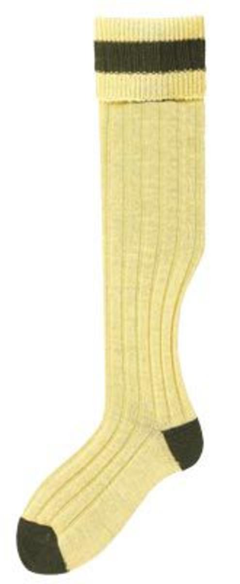 Bisley No.14 Stockings Medium Mustard/Olive by Bisley