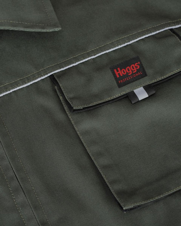 Hoggs of Fife WorkHogg Coverall-Zipped Green/Black
