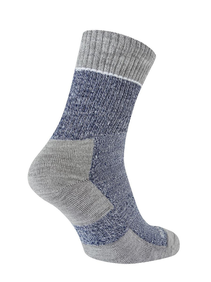 Sealskinz Thurton Solo QuickDry Mid Length Sock Blue/Light Grey Marl/Cream Womens SOCK