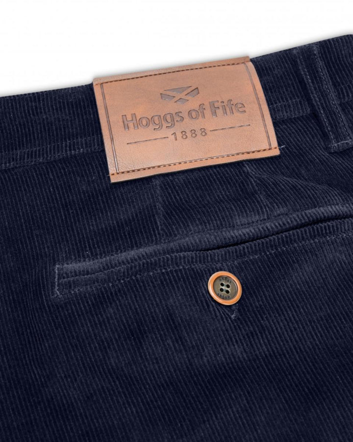 Hoggs of Fife Cairnie Comfort Stretch Cord Trouser Marine