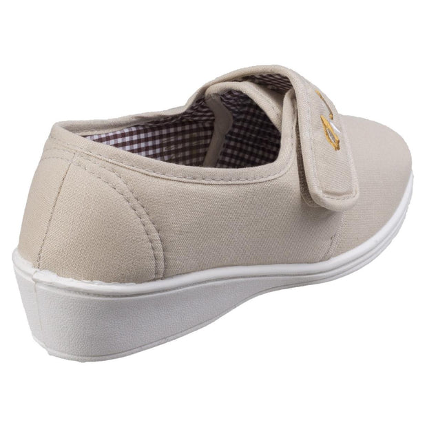 Mirak Boost Touch And Close Canvas Shoe Beige