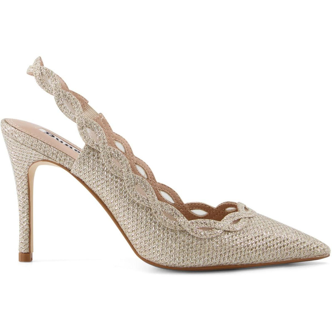 Dune Dollys Court Heels Gold