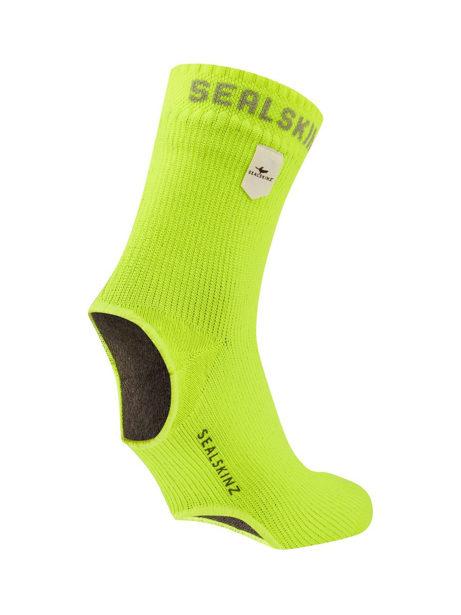 Sealskinz Thetford Waterproof All Weather Cycle Oversock Neon Yellow Unisex OVERSOCK