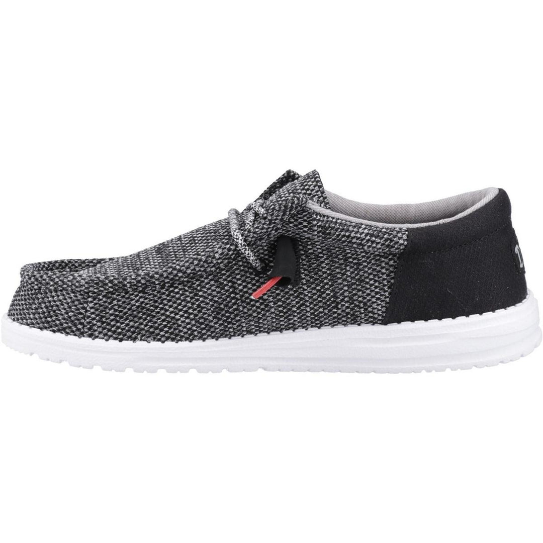 HEYDUDE Wally Funk Open Mesh Shoe Black/White