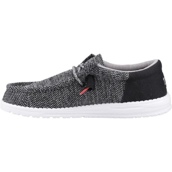 HEYDUDE Wally Funk Open Mesh Shoe Black/White