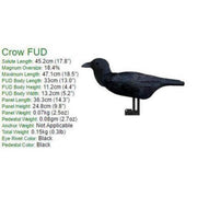 FUD Fold Up Decoys Crow 6pk
