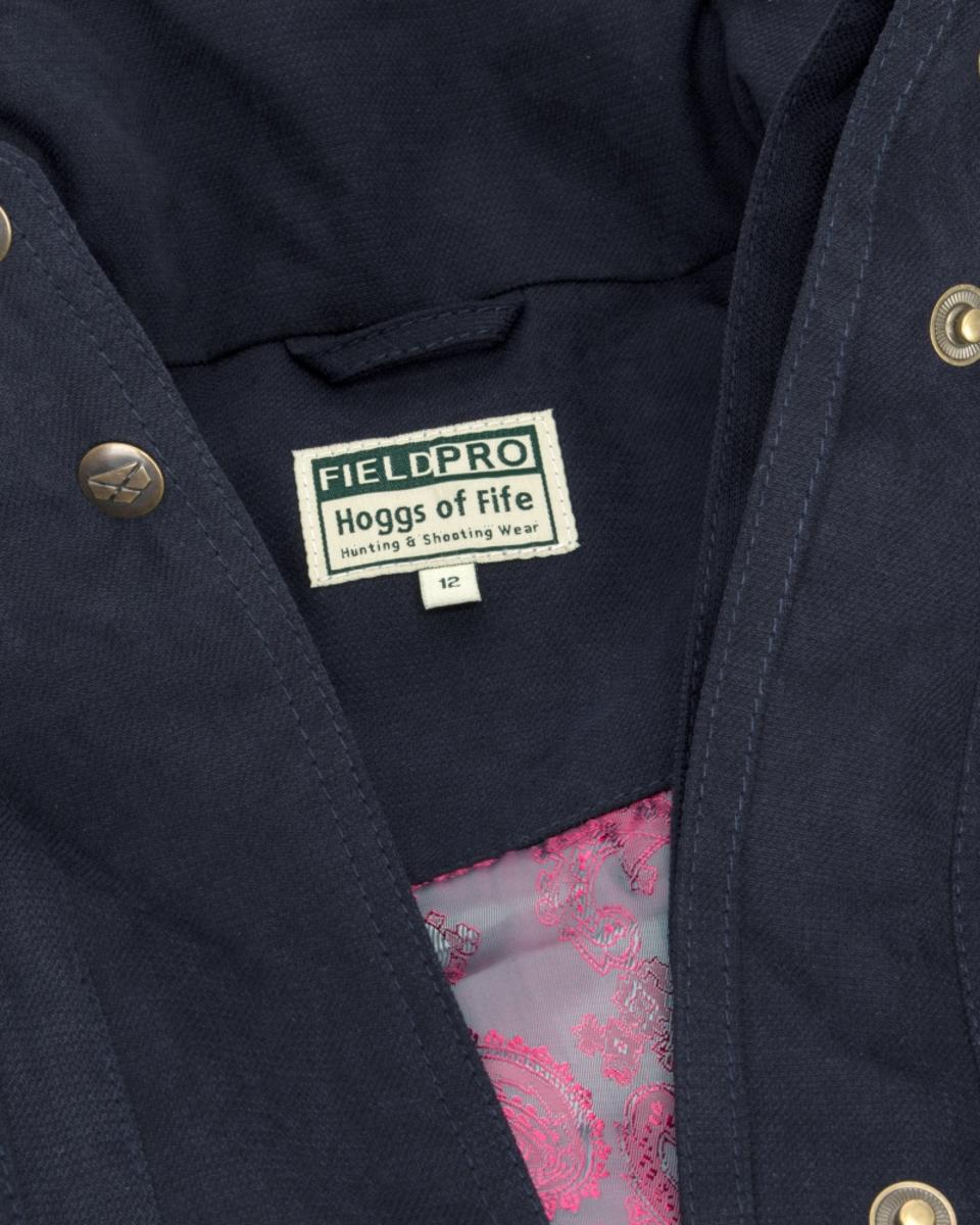 Hoggs of Fife Struther Ladies W/P Field Coat (with hood) - Navy