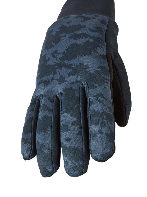 Sealskinz Ryston Water Repellent Skinz Print Nano Fleece Glove Navy Unisex GLOVE