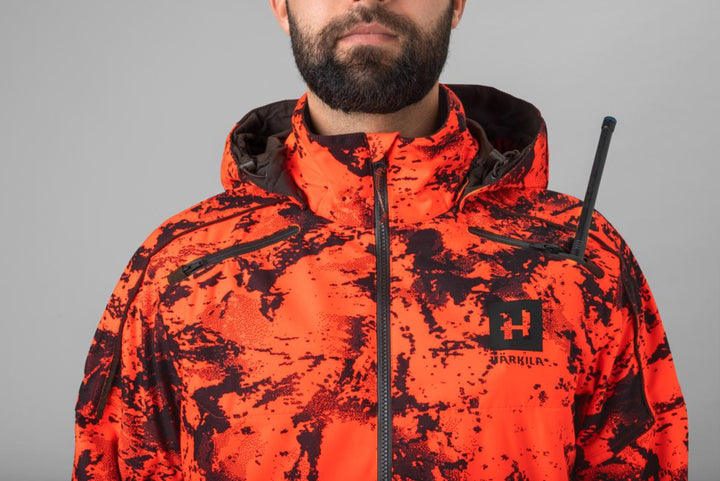 Harkila Wildboar Pro camo HWS jacket - AXIS MSP®Orange Blaze