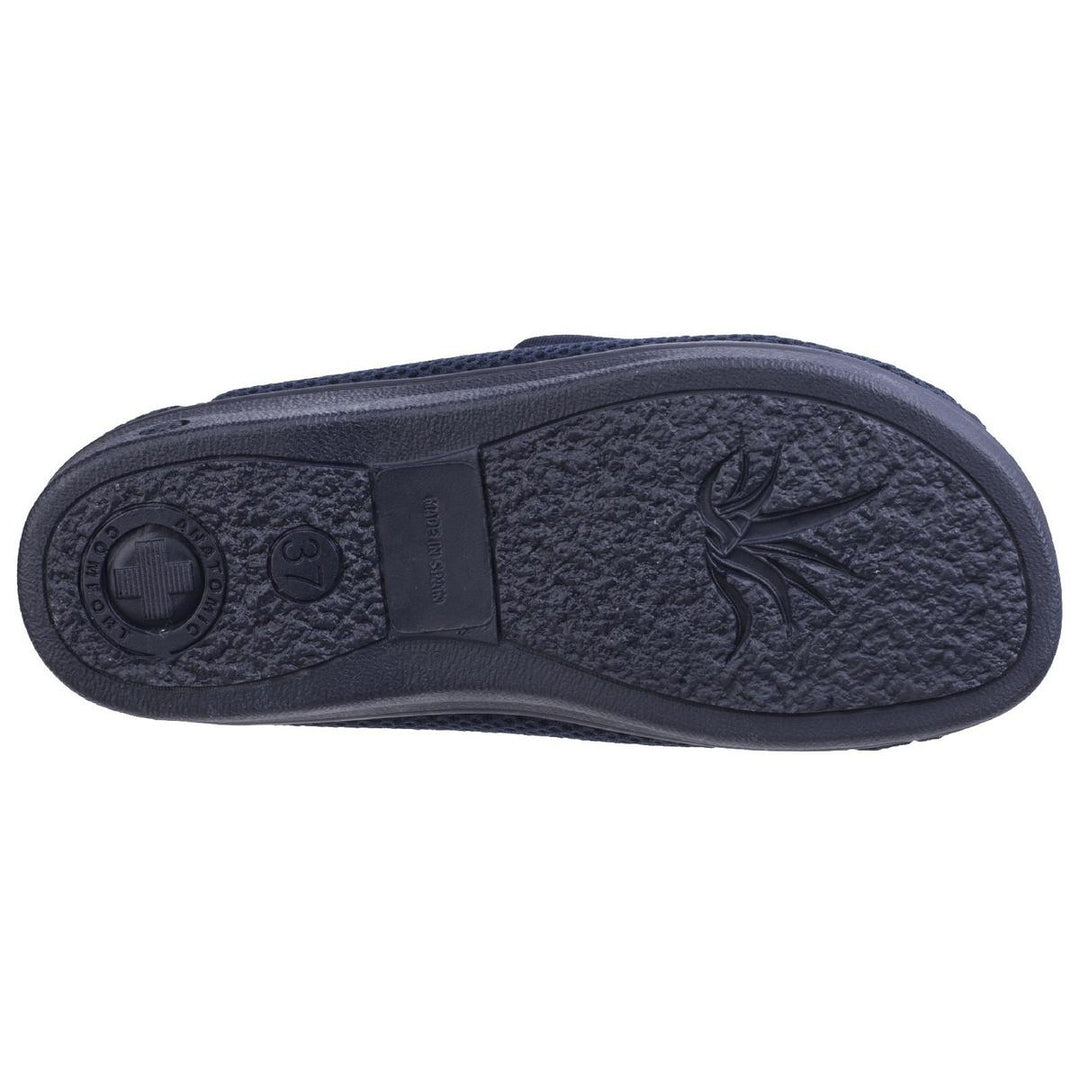 Celia Ruiz 300 Touch Fastening Slipper Wide Fit Navy