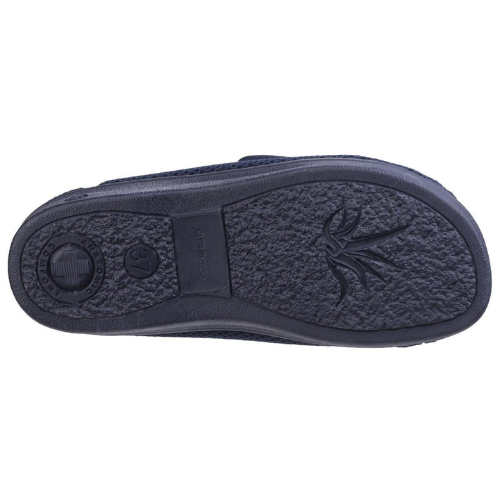 Celia Ruiz 300 Touch Fastening Slipper Wide Fit Navy