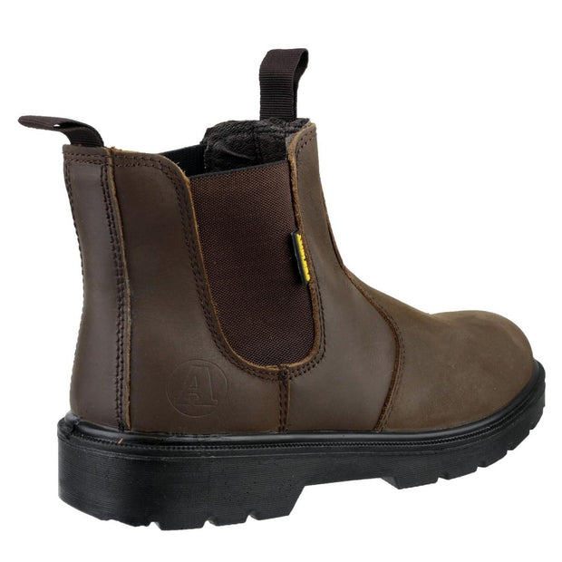 Amblers Safety FS128 Hardwearing Pull On Safety Dealer Boot Brown