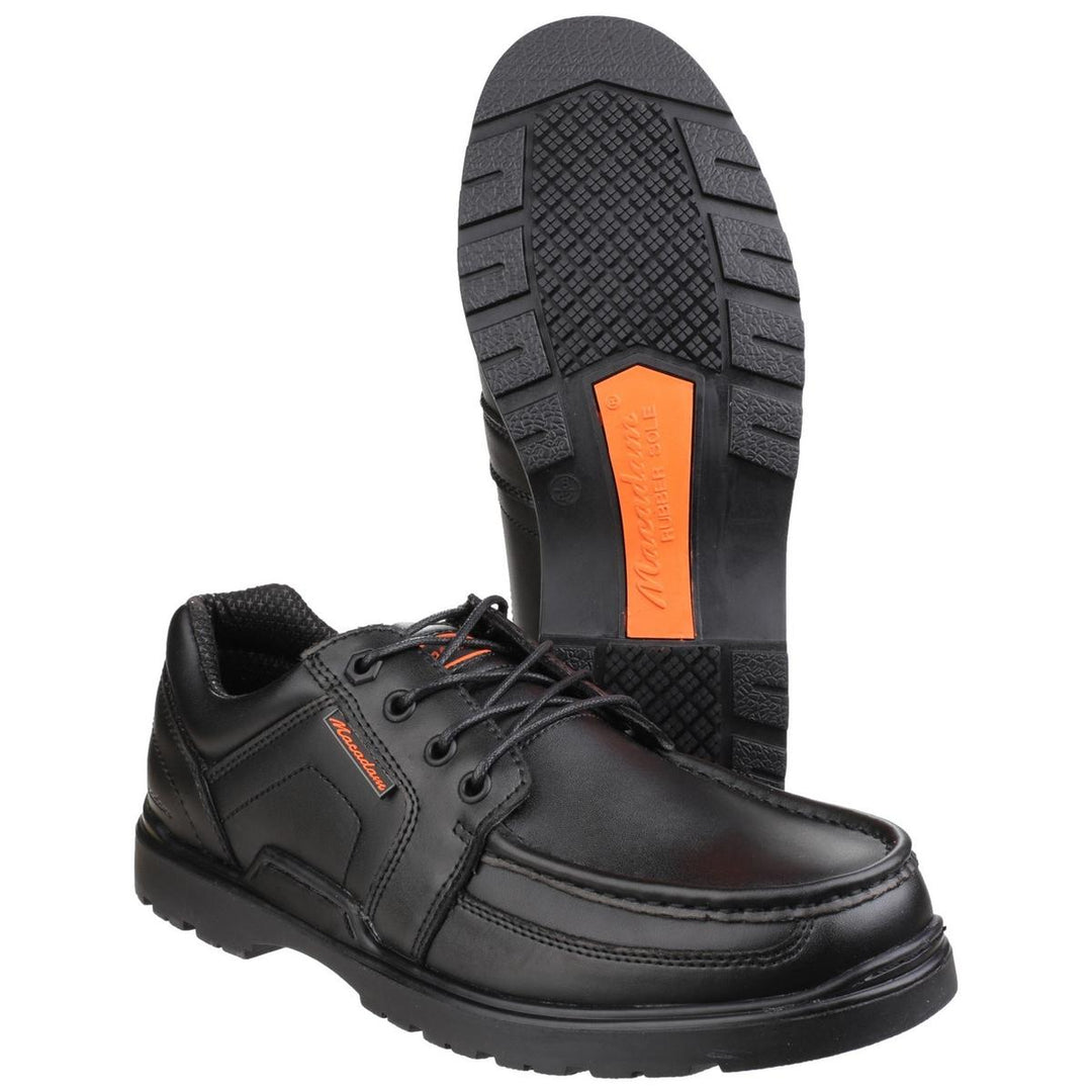 US Brass Raleigh Lace Four Eyelets Apron fronted Shoe Black