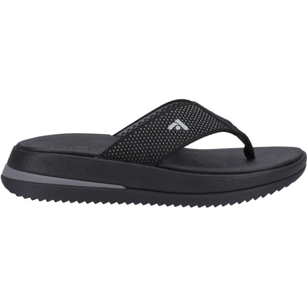 Fitflop Surff Two-tone Toe Post Sandals Black
