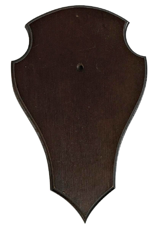 Decoy Buck trophy plate Dark wood 20 x 13 cm