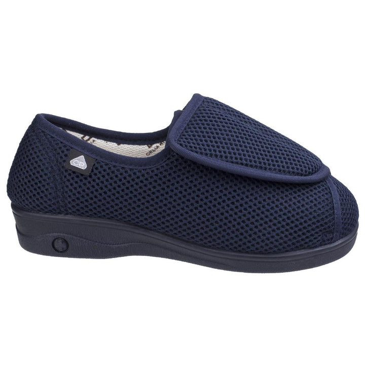 Celia Ruiz 300 Touch Fastening Slipper Wide Fit Navy