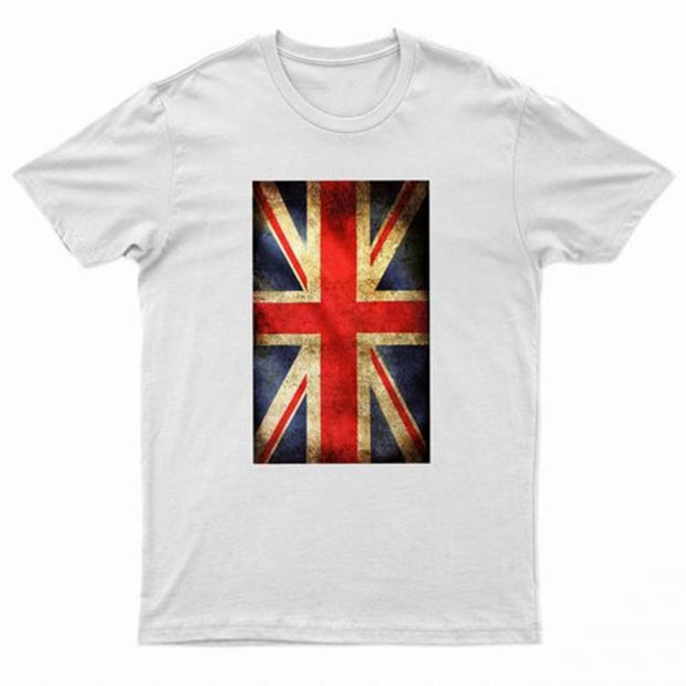 Game Adults Printed British Flag Union Jack Grunge T-Shirt