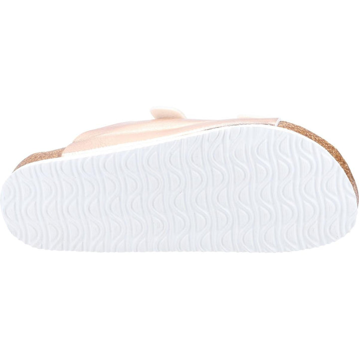 Divaz Nimes Two Buckle Slider Rose Gold