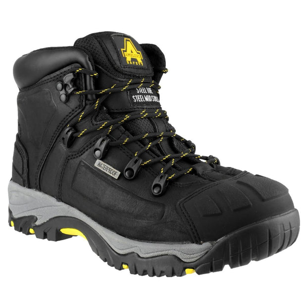 Amblers Safety AS803 Waterproof Wide Fit Safety Boot Black