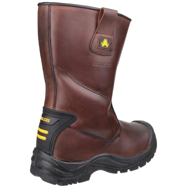 Amblers Safety AS249 Cadair Waterproof Pull on Rigger Boot Brown