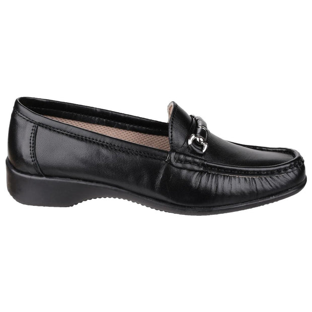 Cotswold Barrington Slip on Loafer Shoe Black