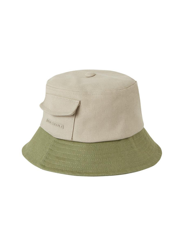 Sealskinz Lynford Waterproof Women's Canvas Bucket Hat Cream/Mint Women's HAT