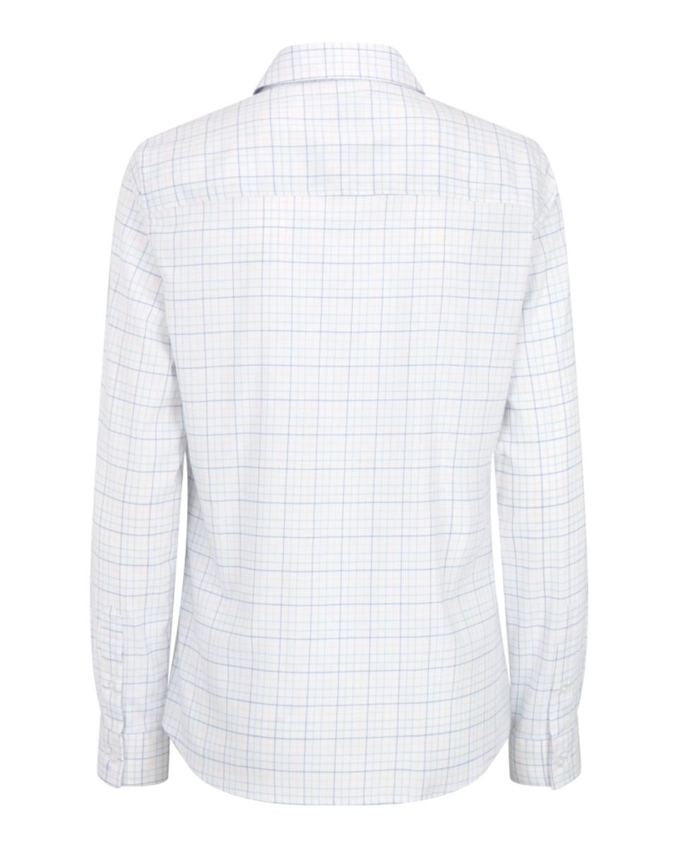 Hoggs of Fife Callie Twill Check Shirt - White/Pink/Blue