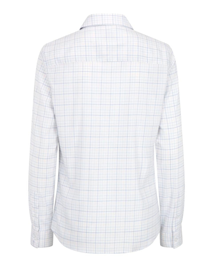Hoggs of Fife Callie Twill Check Shirt - White/Pink/Blue