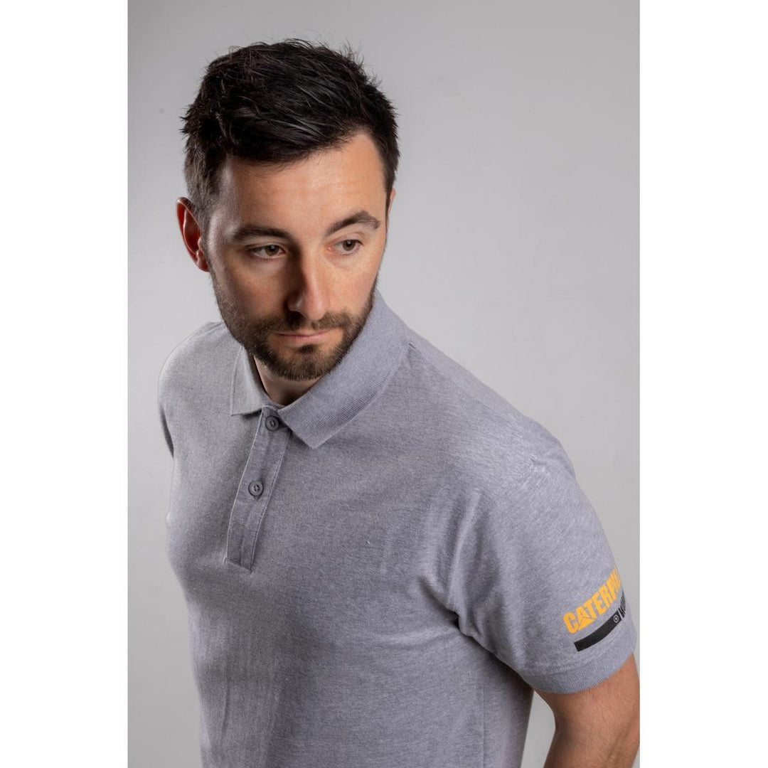 Caterpillar Essentials Polo Heather Grey