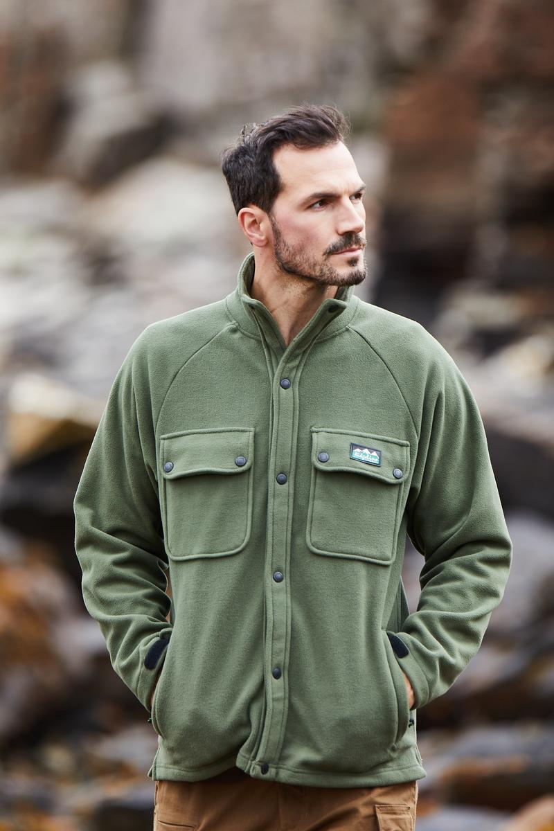 Ridgeline Igloo Button Down Bush Shirt Field Olive