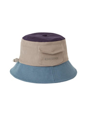 Sealskinz Lynford Waterproof Men's Colour Block Canvas Bucket Hat Navy/Beige/Blue Men's HAT