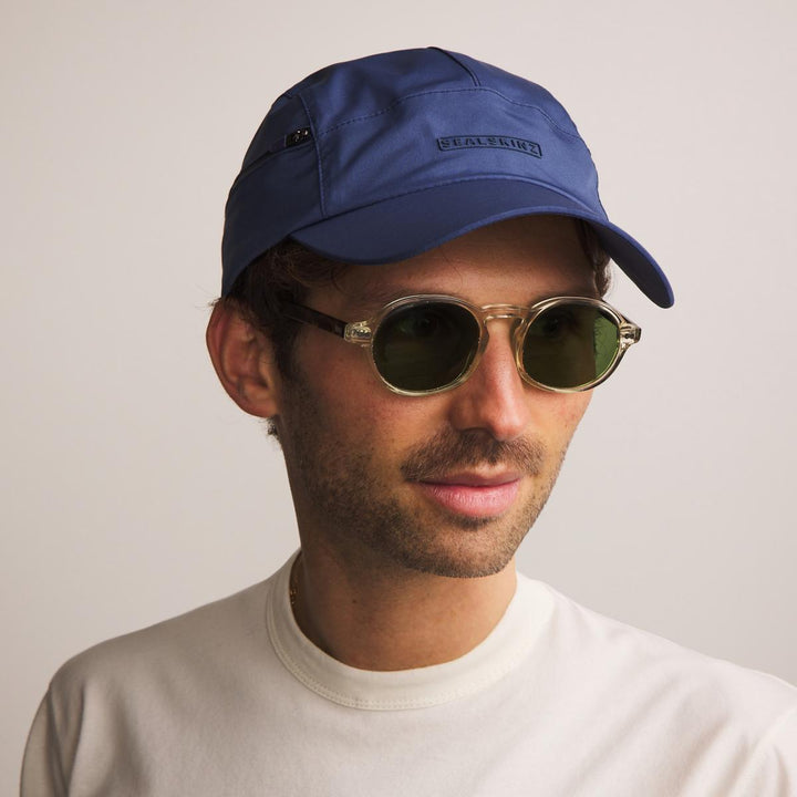 Sealskinz Scole Waterproof Men's Zipped Pocket Cap Blue Men's HAT