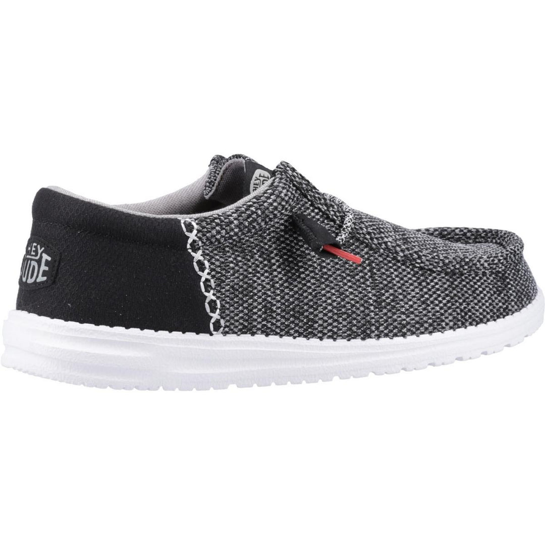 HEYDUDE Wally Funk Open Mesh Shoe Black/White