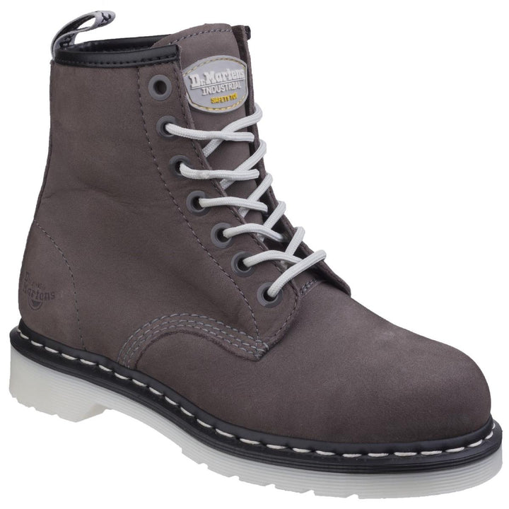 Dr Martens Maple Classic Steel-Toe Work Boot Grey Wind River