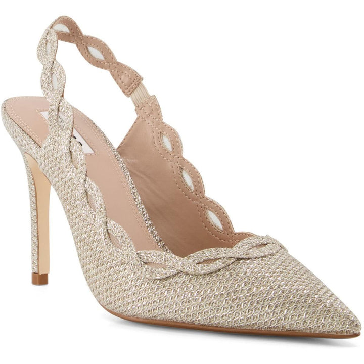 Dune Dollys Court Heels Gold