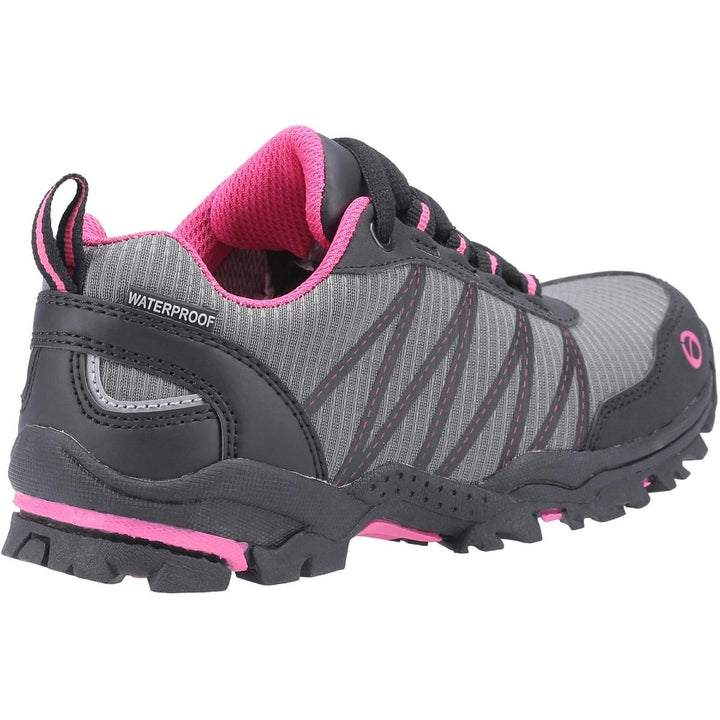 Cotswold Littledean Lace Up Hiking Waterproof Boot Pink/Grey – view 3