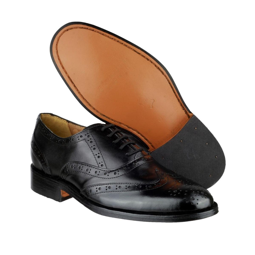Amblers Ben Leather Soled Oxford Brogue Black