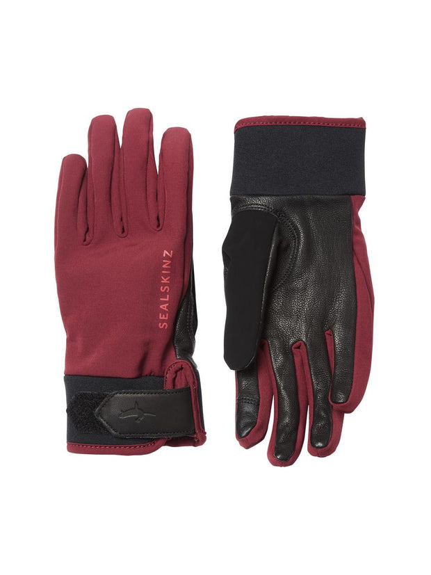 Sealskinz Kelling Waterproof All Weather Insulated Glove Red/Black Womens GLOVE